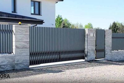 современные бетонные ограждения